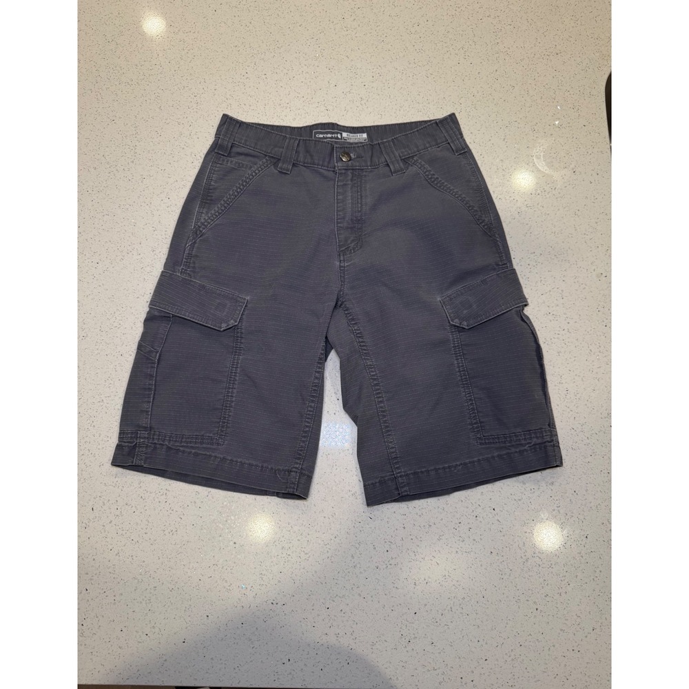 Carhartt Force Relaxed Fit Ripstop Cargo Work Shorts Mens 30 Shadow Grey